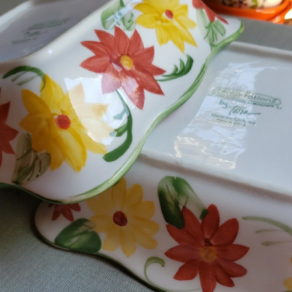 Temp-tations Floral Ceramic Bowl